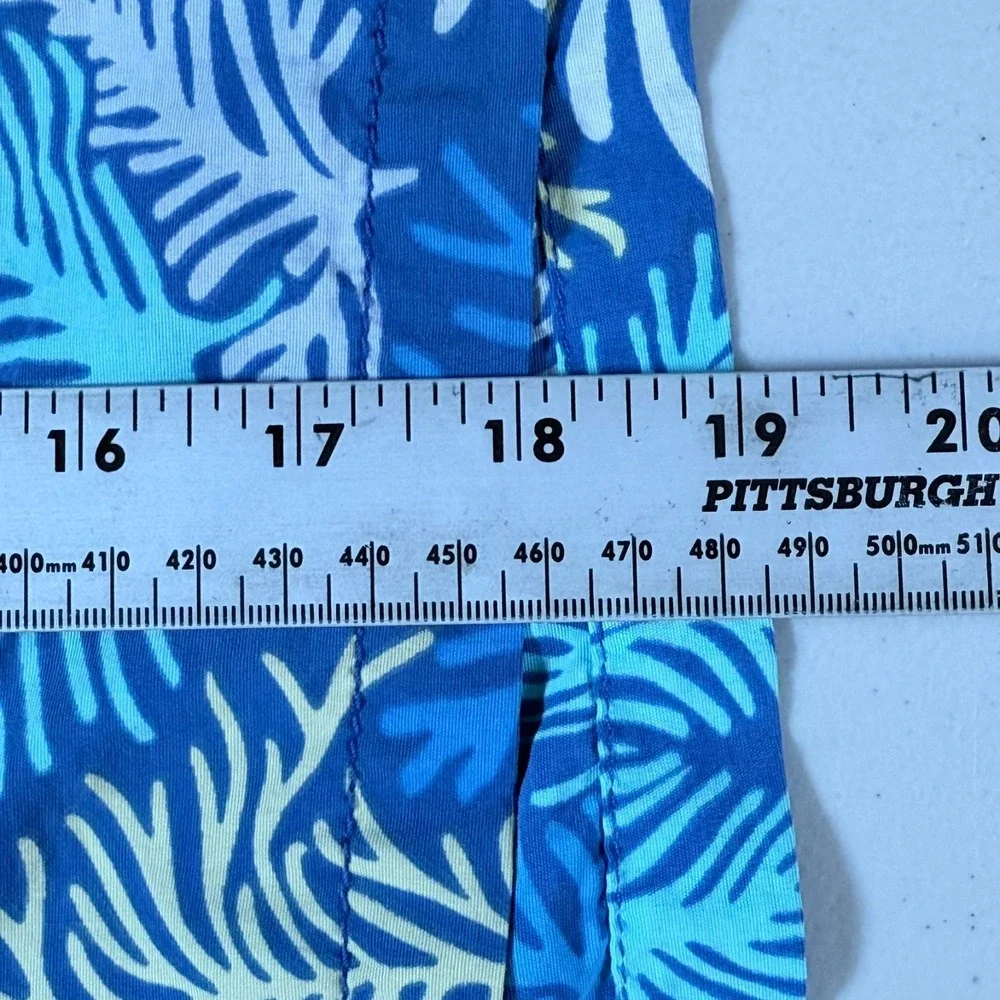 Tommy Bahama Relax Swim Trunks Mens XXL Blue Coral Tropical AOP Beach Resortwear